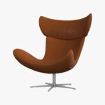 Imola armchair with swivel