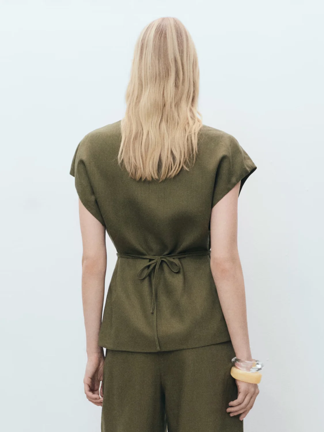 Lyocell Wrap Blouse - Image 2