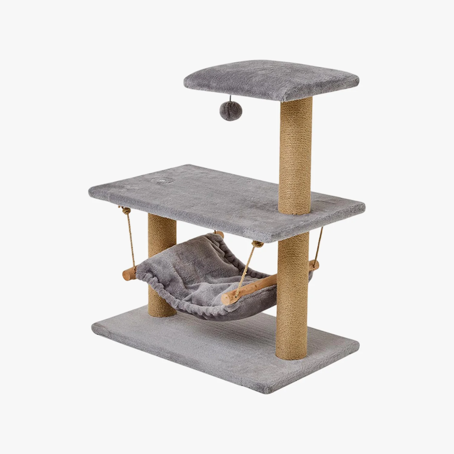 Pets at Home Gizmo Hammock Cat Tower Grey - Image 3