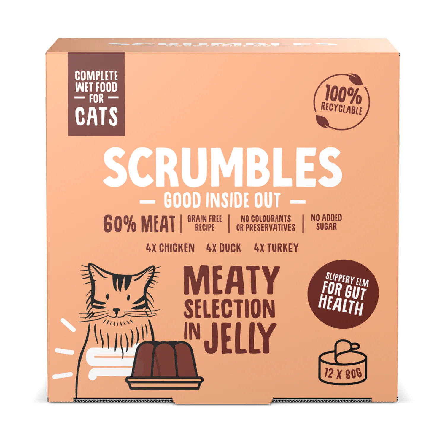 Scrumbles Complete Adult & Senior Dry Cat Food Chicken 2.5kg - Image 2