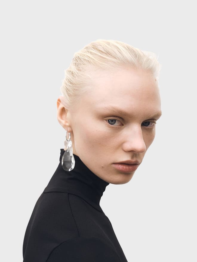 Pendant Crystals Earrings - Image 1