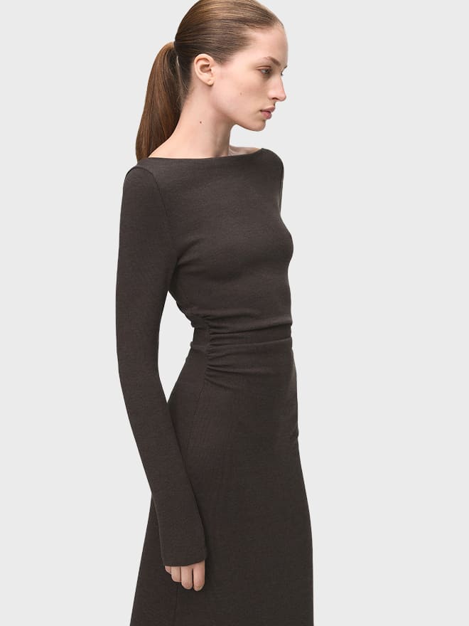 Ruched Fitted Dress